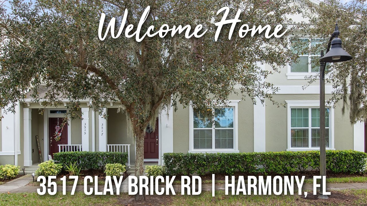 Harmony FL Townhouse For Sale At 3517 Clay Brick Road Harmony FL 34773