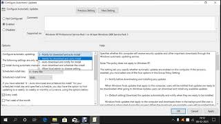 Disable Automatic Updates in Windows 10 using Group Policy Editor screenshot 4
