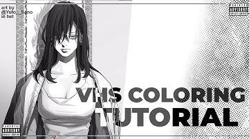 VHS TUTORIAL ☓ Aesthetic Coloring Tutorial ! Alight Motion.