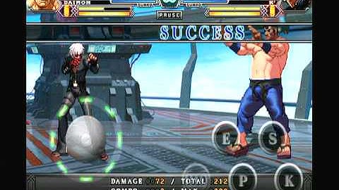 KOF-i KING OF FIGHTERS ANDOIT DAIMON COMBO TRAINIG