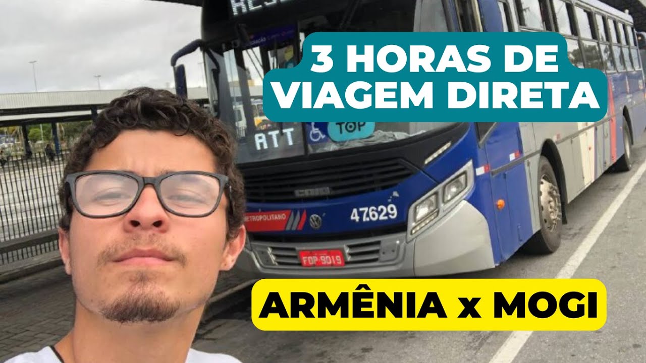 COMO É IR de ARMÊNIA a MOGI das CRUZES de ÔNIBUS? A LINHA MAIS LONGA do ALTO TIETÊ | Vlog #01