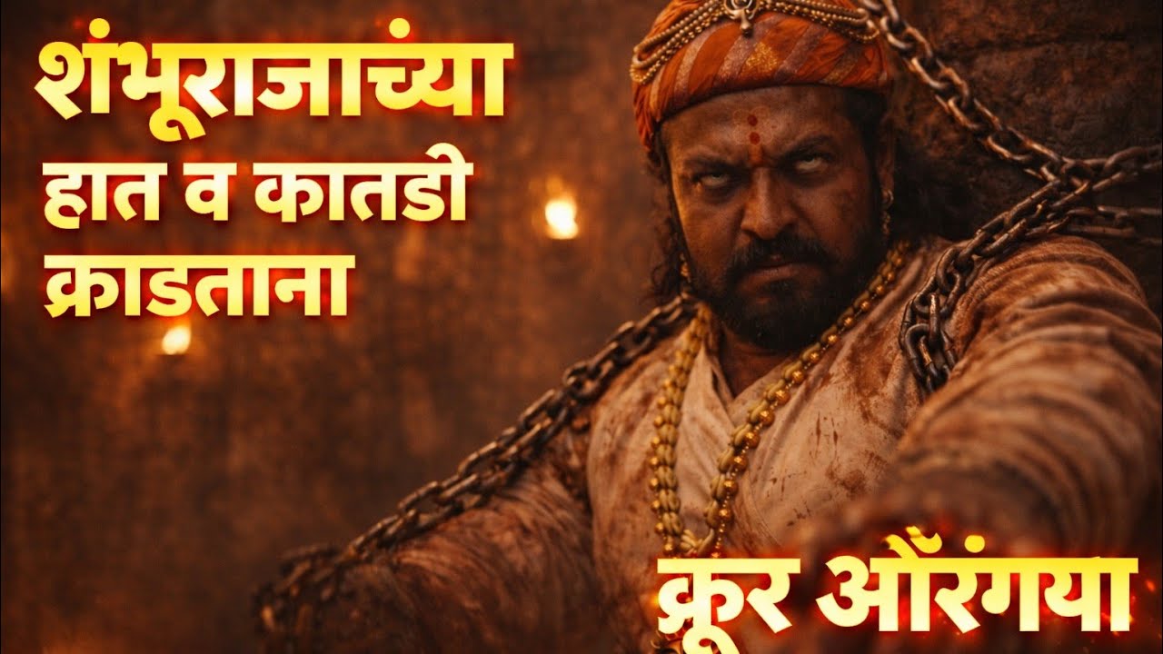 शंभूराजांचे कातडे व हाथ काढताना क्रूर औरंगजेब – भावनिक कथा.