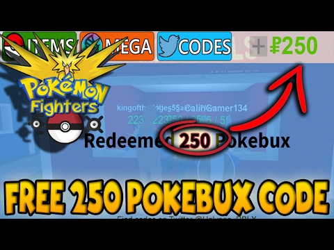 Free 250 Pokebux Code Pokemon Fighters Ex Youtube - codes for pokemon fighters in roblox