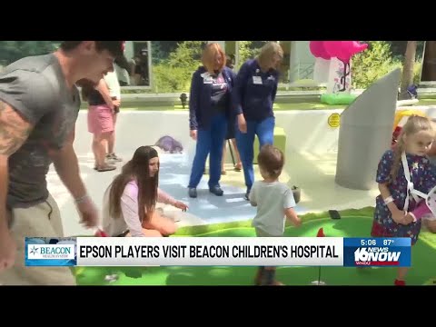 Four Winds Invitational players visit Beacon Children’s Hospital