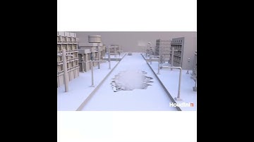 Floor Destruction Simultaion with Houdini