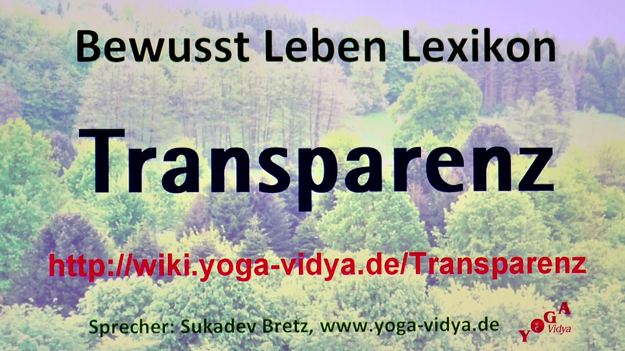 Transparenz‏‎ - YouTube