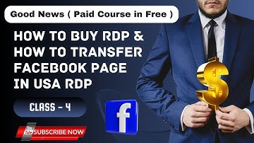 How to Buy RDP | How to Transfer Facebook Page in USA RDP |Facebook Monetization 2024 by Furqan Khan