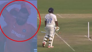 Extremely angry Rohit Sharma Throwing Cap reaction on Sarfaraz khan's Run out On Jadeja's Call