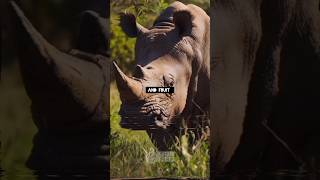 What Do Rhinos Eat? The Shocking Truth About Their Diet#RhinoFacts #AnimalFacts #Wildlife #RhinoDiet