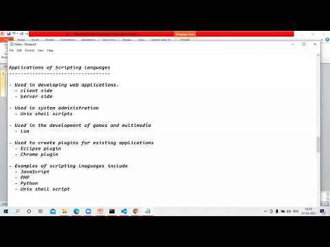 JavaScript   Applications of Scripting Languages