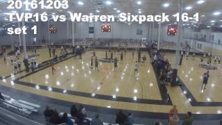 20161203 TVP16vsWarrenSixpack16 1 set1