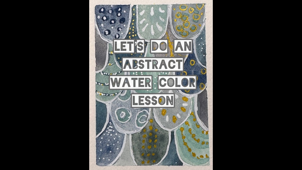 Abstract Water Color exercise & My 1st #ACEO  !!