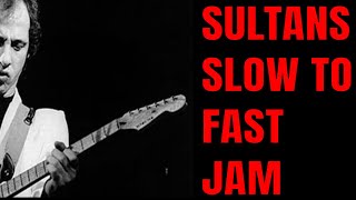 Sultans of Swing Guitar Solo Dire Straits Backing Track In D Minor SLOW TO FAST! chords