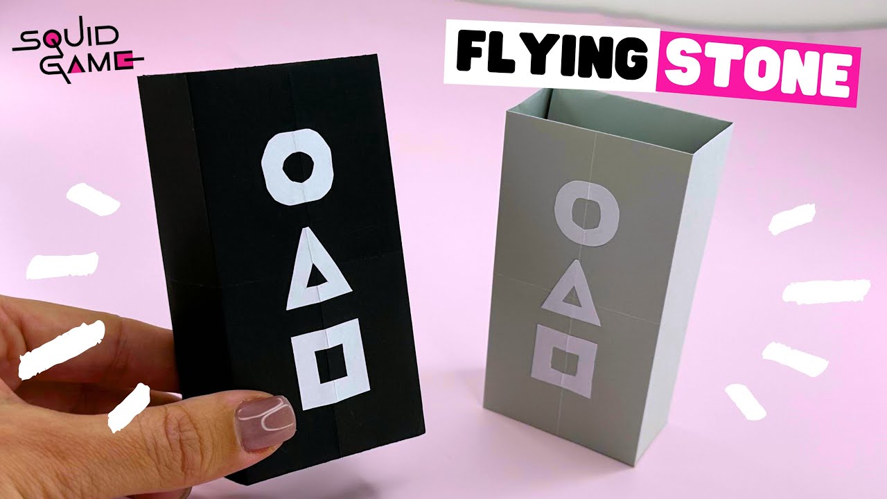Biseokchigi, how to make flying stone game of squid game DIY tutorial ...