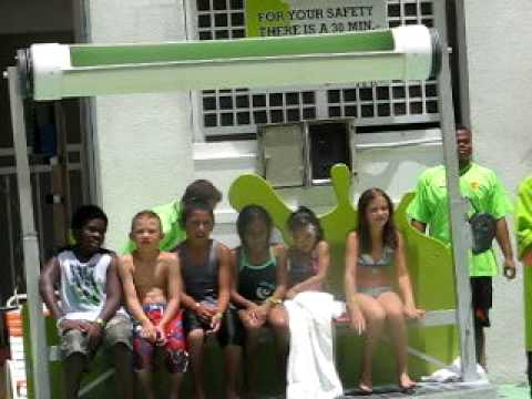 Nickelodeon Hotel Kids get Slimed!