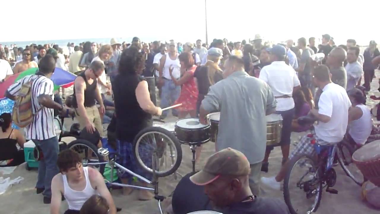 Venice Beach Drum Circle on 4th of July 2010 YouTube
