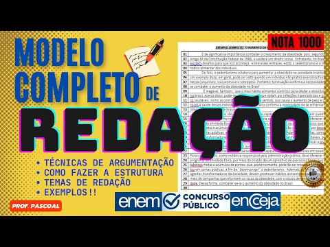 AULA DE REDAÇÃO - CONHEÇA OS MANUAIS DE REDAÇÃO PARA: ENEM | CONCURSO PUBLICO | PRF | PF | ENCCEJA