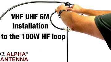 How to install the VHF UHF 6M add-on element on the 100W 10-40M Alpha MagLoop Magnetic Loop Antenna