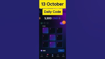 Onus Daily Code 13 October | Daily Code Onus Tap Tap | Onus Daily Code Today