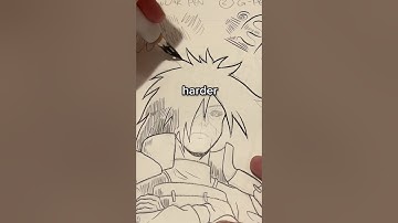 Drawing with a MANGA PEN!! 👀🎨 #artchallenge