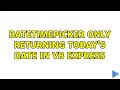dateTimePicker only returning today's date in vb express
