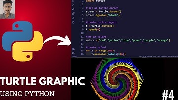 Python Turtle || create a amazing graphics(Advance)"no talking"