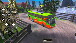 Extreme Offroad Bus Driving 🚌 | Bus Sim 3D | Chapter-Offroad game  level 1 Gameplay | screenshot 3