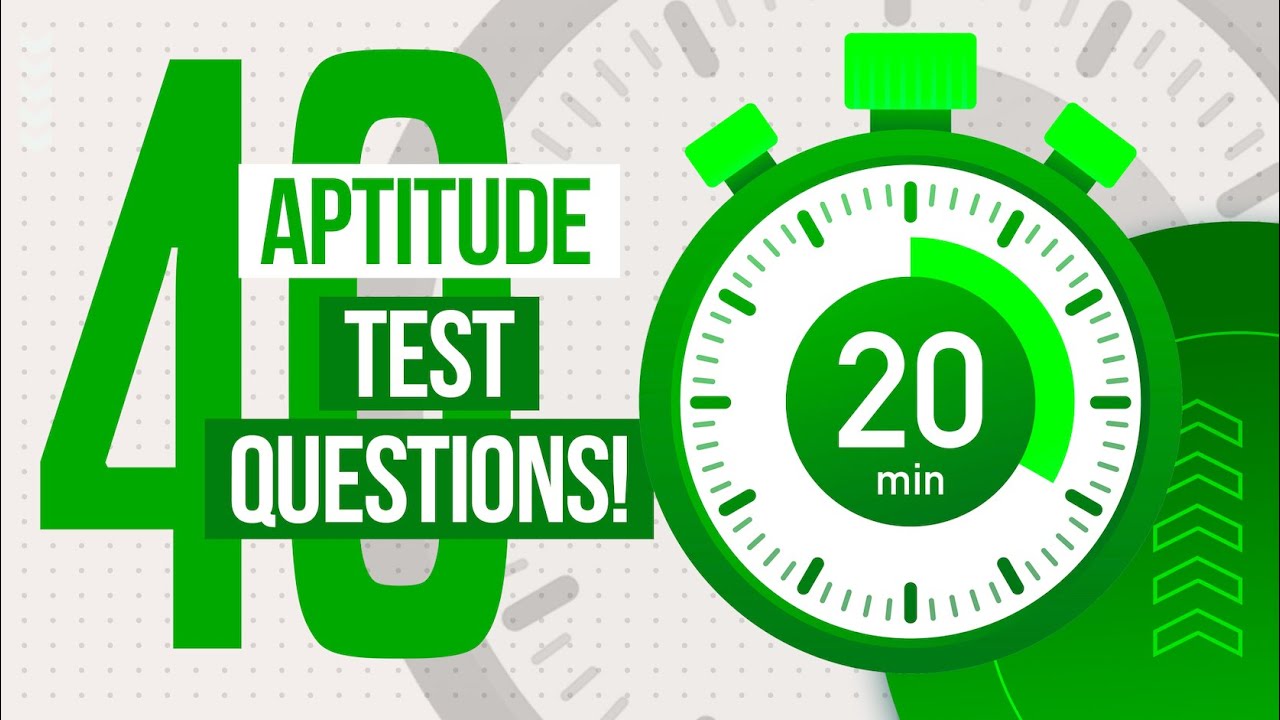 ⁣40 APTITUDE TEST QUESTIONS (Includes Practice Questions & Explanations! )