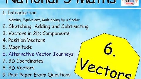6.6 Vectors 6: Alternative Vector Journeys (Routes / Pathways) - National 5 Maths - @MrThomasMaths