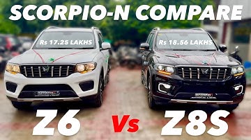 2025 SCORPIO-N Z6 VS Z8S 😍 NEW SCORPIO-N Z6 Vs Z8 SELECT ❤️ 2025 NEW SCORPIO-N DETAILED COMPARISION