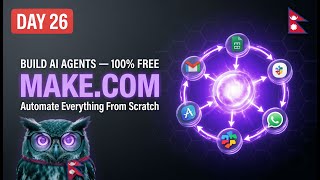 Automate Everything With Make.com — Build Your First AI Agent for Free | Day 26