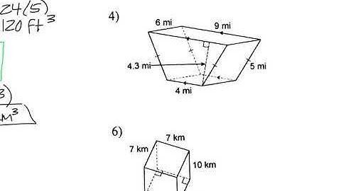 12.4 Volumes of Prisms, Cylinders Notes Video