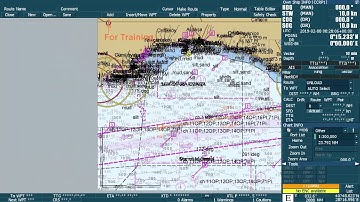 Capture 14   JRC ECDIS JAN 2000 Video Training   Route Menüsü