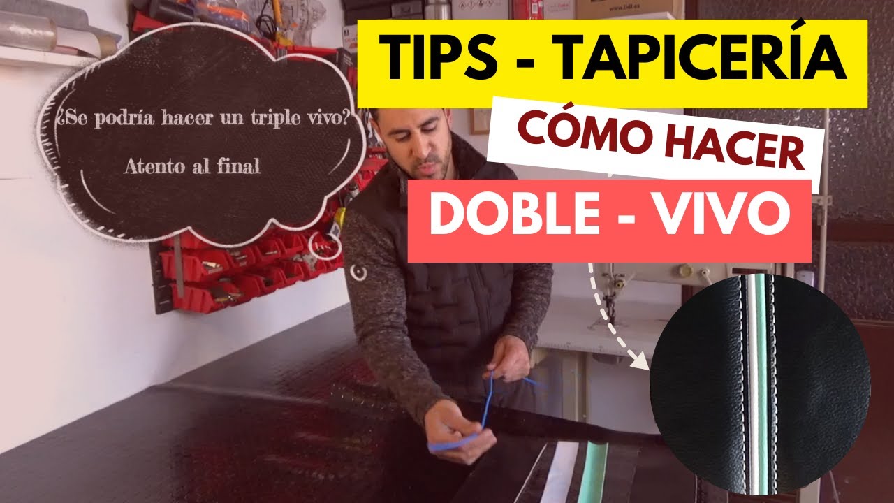 Cómo hacer un doble-vivo #upholstery #tapiceria #viral #tricks