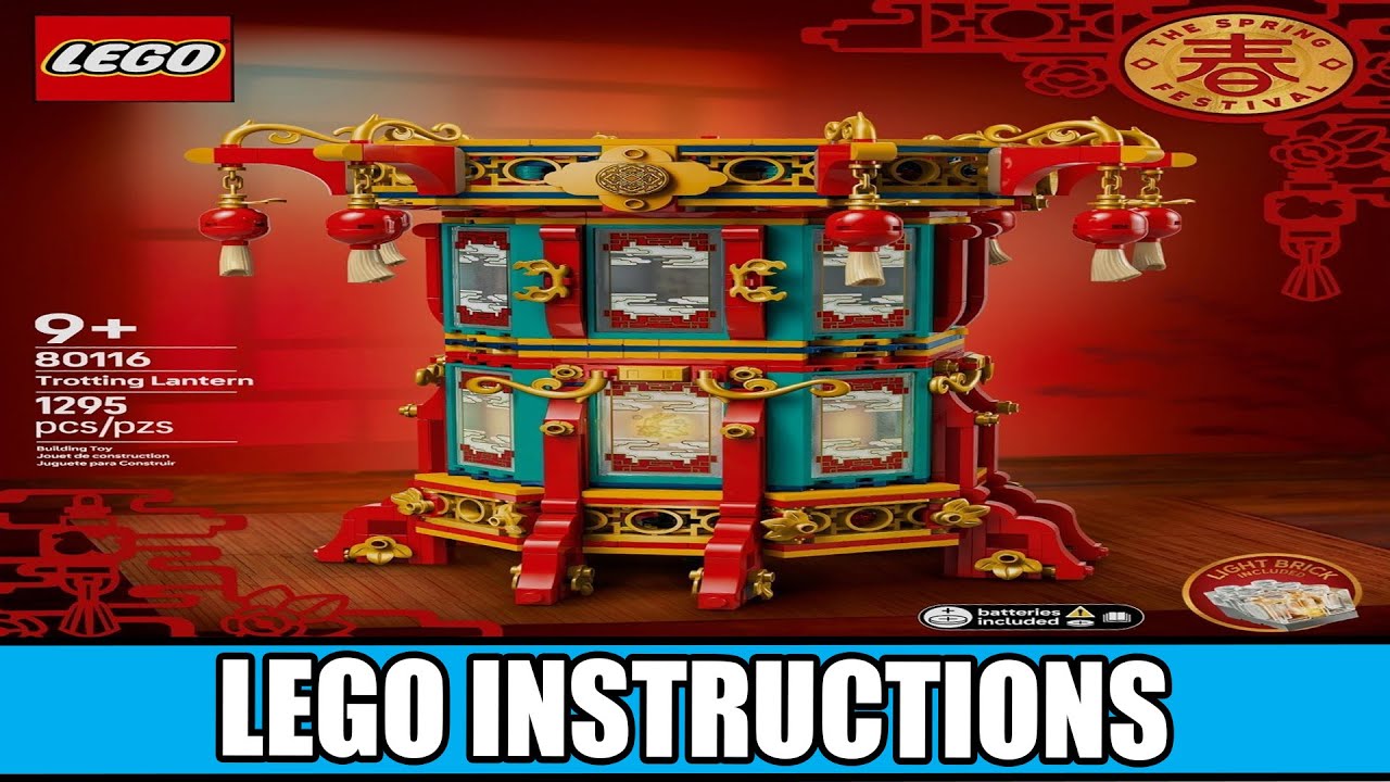 Seasonal - Trotting Lantern - Chinese Traditional Festival LEGO instructions