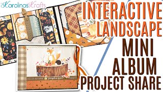 6x8 Fall Landscape Mini Album using the Spiced Pumpkin Paper Pad