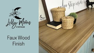 Using Chalk Paint to create a Faux Wood Finish