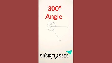 Draw 300° angle using compass. @SHSIRCLASSES .
