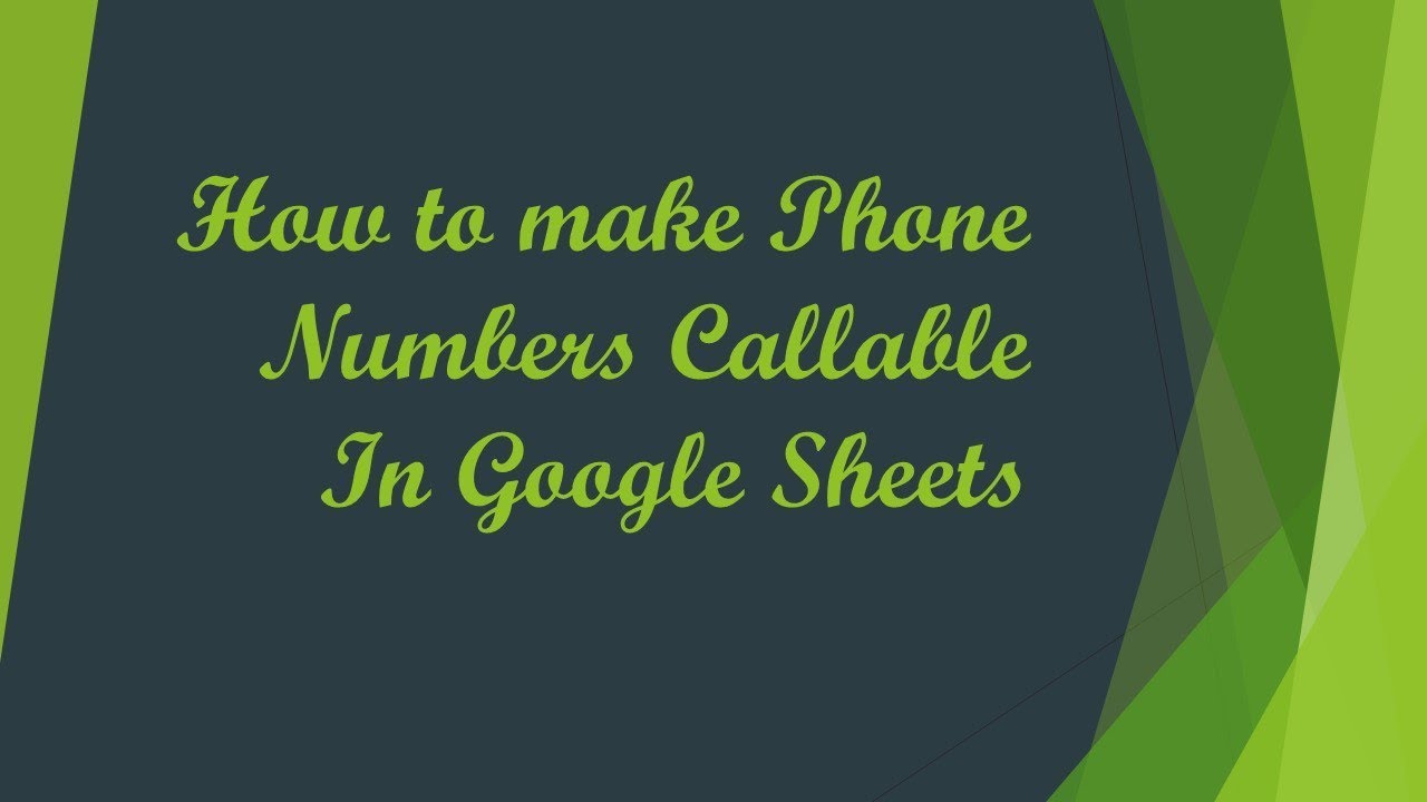 How To Make Phone Numbers Callable In Google Sheets YouTube how-to-make-phone-numbers-callable-in-google-sheets-youtube