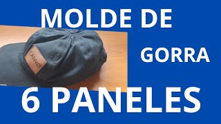 Como hacer Molde para gorra de 6 paneles../how to make a 6 panel cap mold