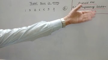 Triplets sum in array, Triplets sum family, standard coding problem for placements