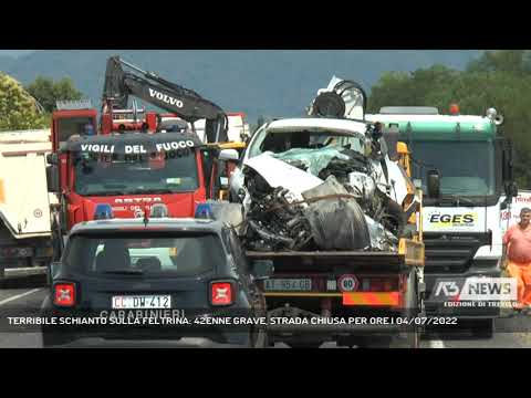 TERRIBILE SCHIANTO SULLA FELTRINA: 42ENNE GRAVE, STRADA CHIUSA PER ORE | 04/07/2022