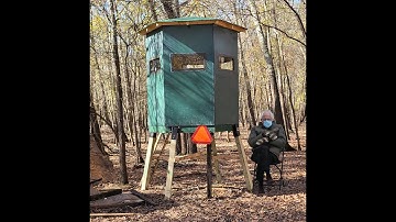 How to Build a Hexagon Deer Blind   The Ultimate One Person Deer Stand with a View at all Angles