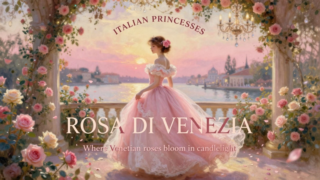 Dreamy Italian Princess Rosa di Venezia | Romantic Waltz Music | Venetian Rose Garden | Study, Sleep