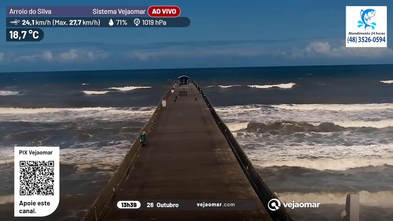 Arroio do Silva Live Beach Camera — Arroio do Silva, Santa Catarina live camera thumbnail