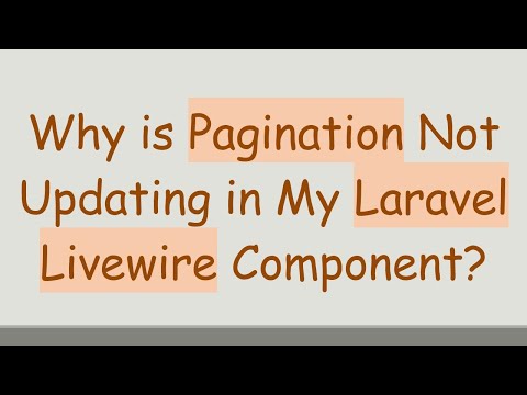 Why is Pagination Not Updating in My Laravel Livewire Component?