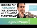 Playing the trumpet leadpipe