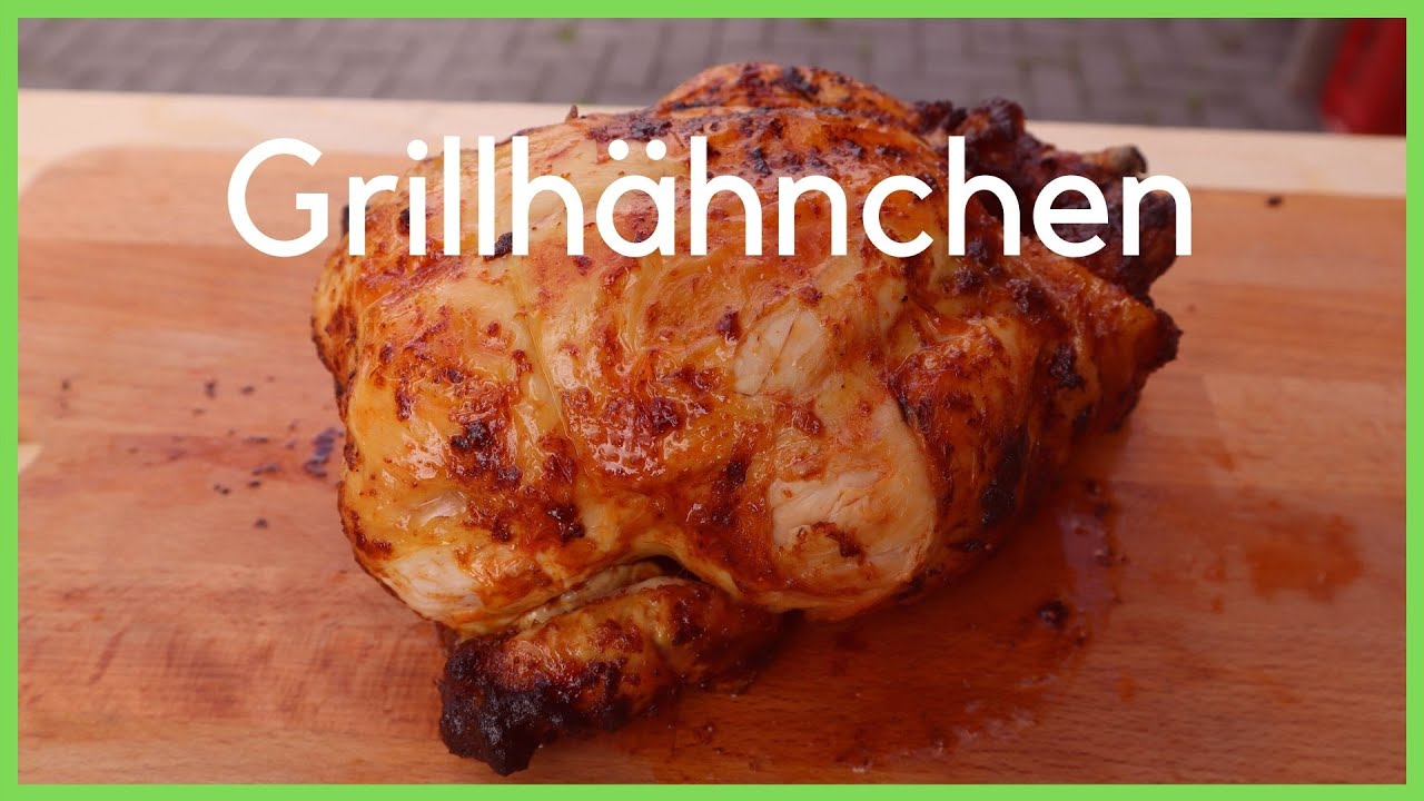 Grillhähnchen auf der Rotisserie! - YouTube