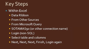 Excel Query for Sage 100c
