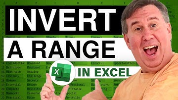 Excel - Inverting a Range in Excel: Dueling Excel | Excel Tutorial - Episode 1015